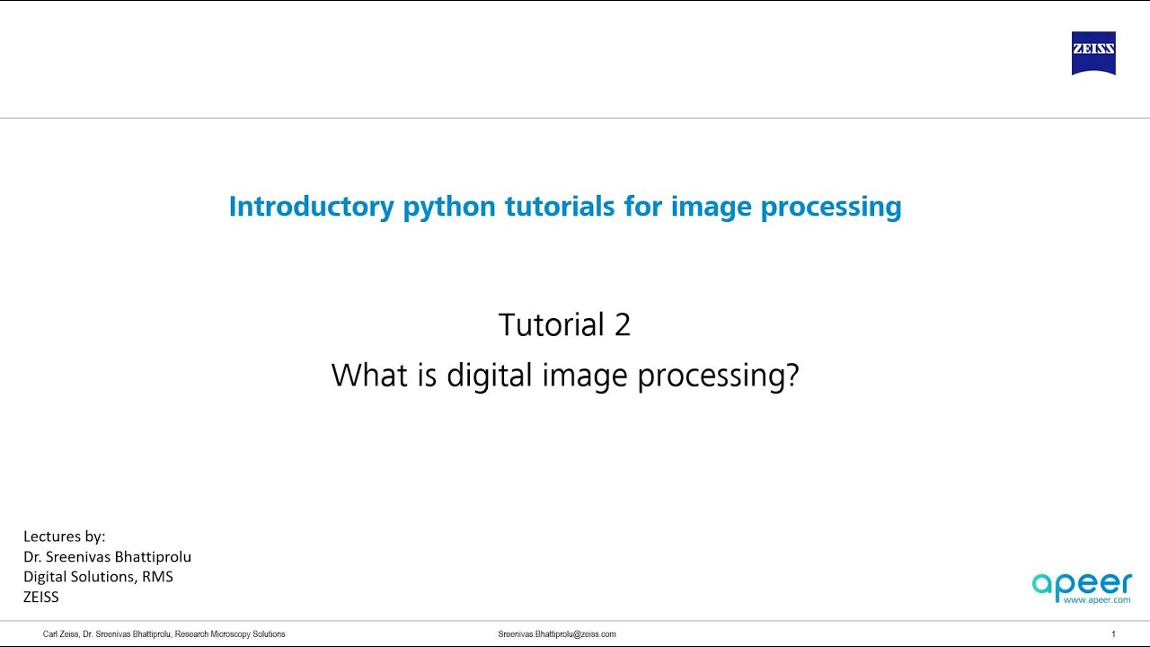 Tutorial 02 - What is digital image processing?