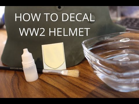 How to decal a WW2 german helmet