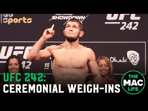 UFC 242 Ceremonial Weigh-Ins