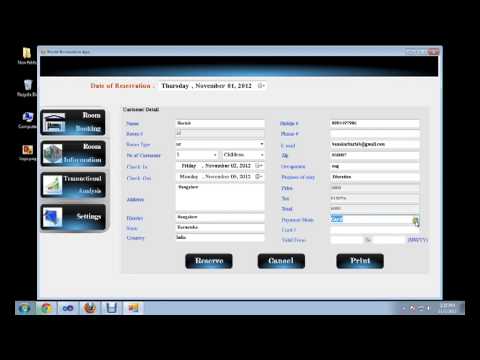 Hotel Room Booking Software - Demo