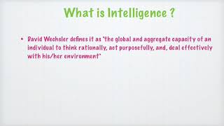 Intelligence & Ability - Lesson 1 #Intelligencetheories #Intelligence