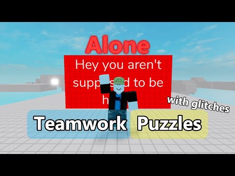 Completed all levels in Teamwork Puzzles alone with glitches...