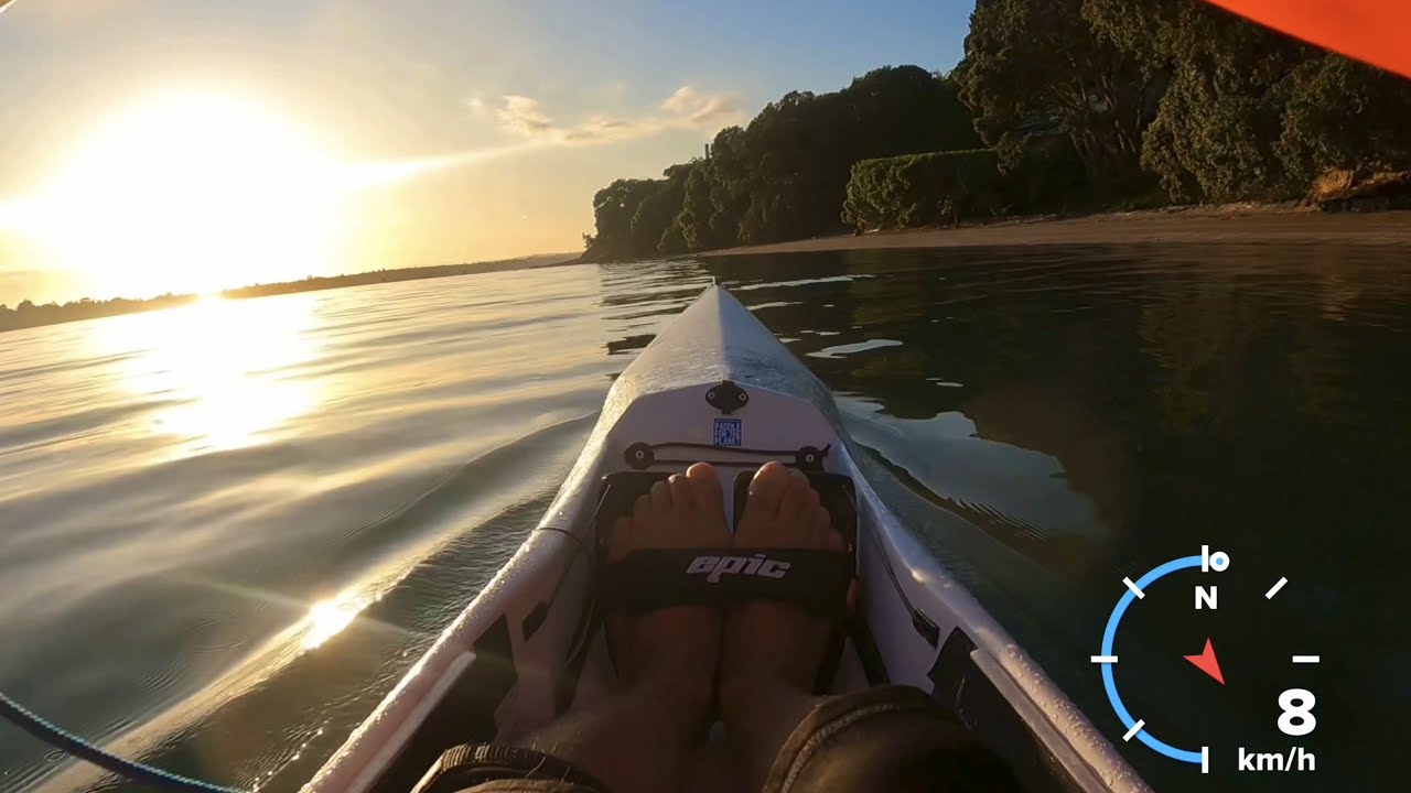Around Karaka Bay - Epic V10L surfski