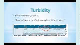 Understanding Your Water Quality Report Part 3 - Turbidity and Sediment