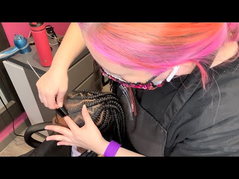 Stitch Braids Ponytail | Watch Me Work | Akron Braider