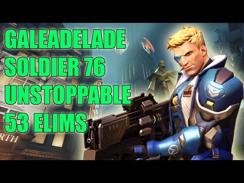 GALEADELADE PRO SOLDIER GAMEPLAY 53 ELIMS - GRAND MASTER OVERWATCH SEASON 24