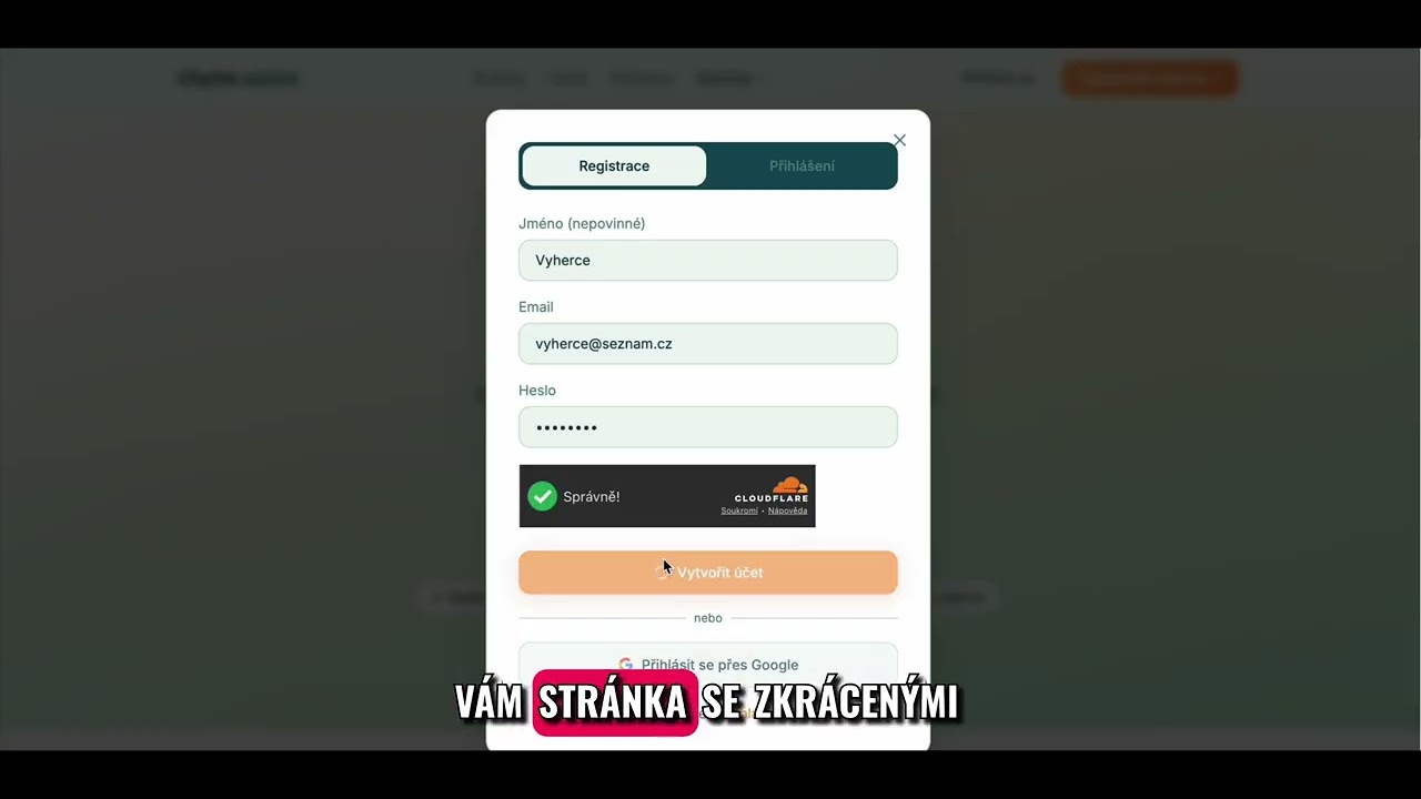Video návod — náhled