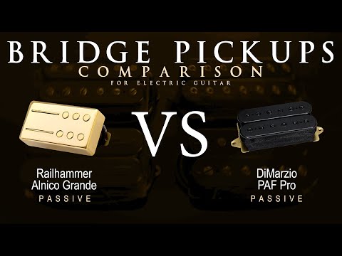 Railhammer ALNICO GRANDE vs DiMarzio PAF PRO - Bridge Guitar Pickup Comparison Tone Demo