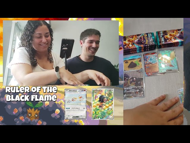 Vídeo relacionado con Pokemon Ruler Of The Black Flame sv3 Caja de refuerzo coreana