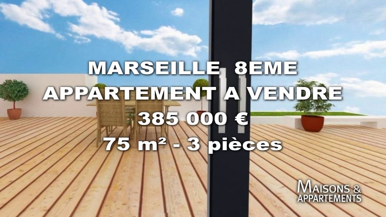 Watch video MARSEILLE 8EME - APPARTEMENT A VENDRE - 385 000 € - 75 m² - 3 pièces MARSEILLE 8EME - APPARTEMENT A VENDRE - 385 000 € - 75 m² - 3 pièces