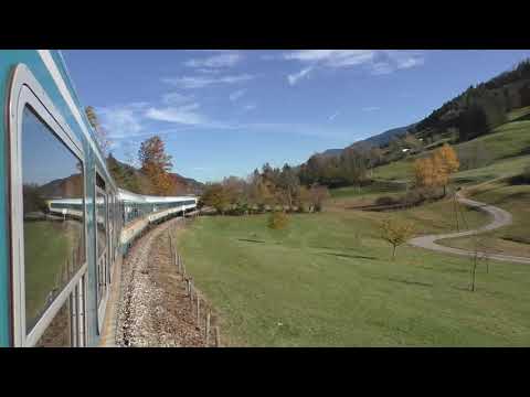 Mitfahrt im Alex durchs Allgäu - von Lindau Hbf nach Kempten (Allgäu) Hbf