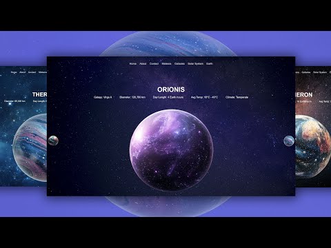 3D Interactive Animation With a Rotating Effect - HTML CSS & JS Tutorial