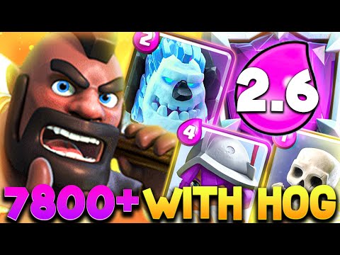 HOG 2.6 ROAD TO 7800 TROPHIES-CLASH ROYALE