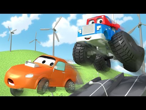 The Monster Truck ! - Carl the Super Truck in Car City 🚚 ⍟ l Children Cartoons