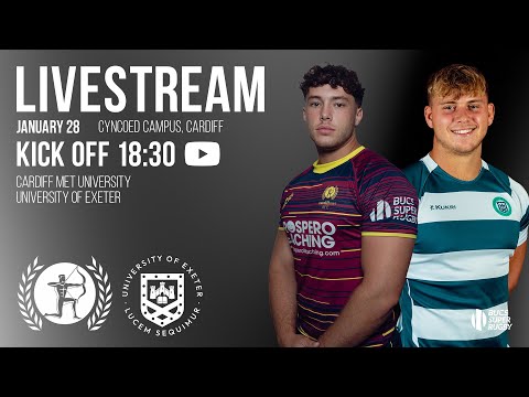 Cardiff Met vs Exeter | Men's BUCS Super Rugby | Round 13