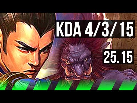 XIN ZHAO vs TRUNDLE (JGL) | 4/3/15 | KR Challenger | 25.15