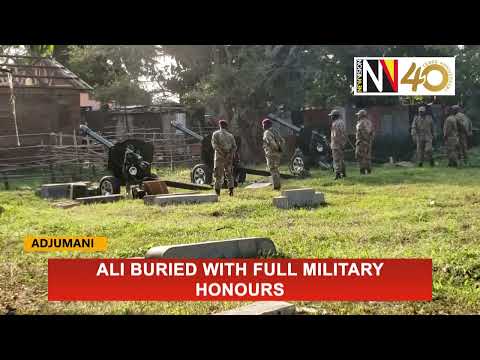 Ali buried with full military honours