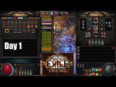 [Path of Exile 3.21] Zombie Necromancer Day 1 Build Diary & Thoughts on Crucible League - 1158