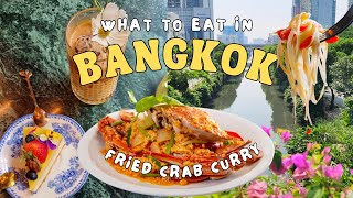 Bangkok Thailand 2023 🇹🇭 What to Eat in Bangkok! Best Crab Curry + Thai Street Food | Bangkok Vlog