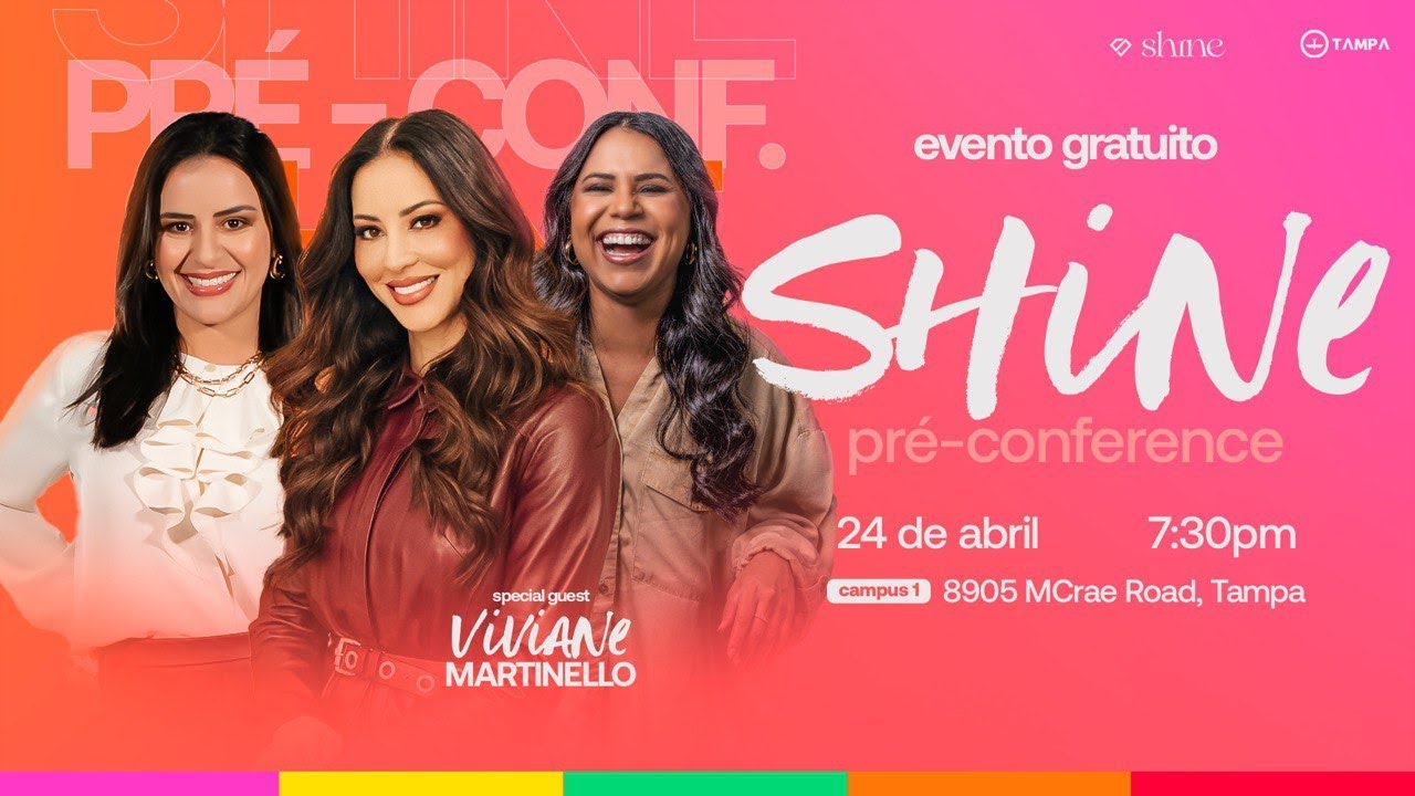 RESTAURADAS | PRA. VIVIANE MARTINELLO | SHINE | LAGOINHA TAMPA CHURCH @VivianeMartinello