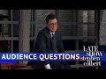 Stephen Colbert's Audience Q&A: Keys To A Successful Marriage