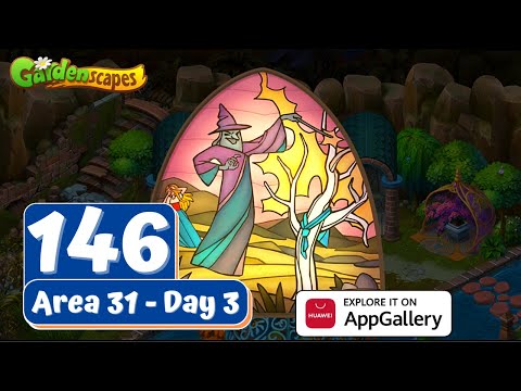 Gardenscapes Story - Part 146 - Area 31 - Day 3 - Gameplay