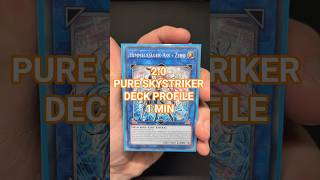 --2.0 PURE SKYSTRIKER DECK PROFILE IN 1 MIN-- #yugioh #deckunboxing #yugiohcommunity #yugiohcards