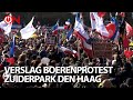 Boerenprotest vandaag in het Zuiderpark Den Haag