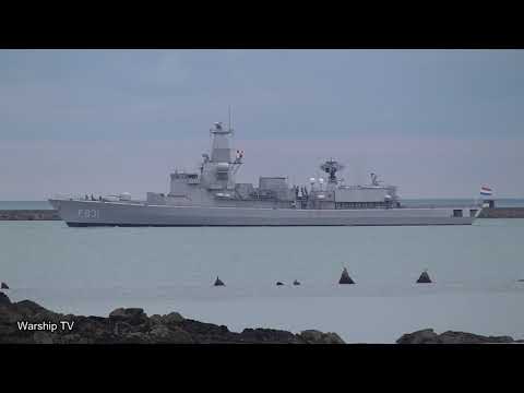 ROYAL NETHERLANDS NAVY FRIGATE HNLMS VAN AMSTEL F831 IN PLYMOUTH SOUND - 19th March 2021