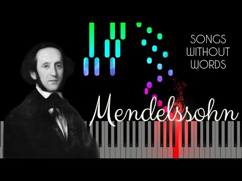 Mendelssohn | Songs Without Words Op. 62 No. 5 A minor | Visual Classical Piano