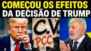 URGENTE! JÁ COMEÇARAM OS EFEITOS DO PCC E CV APÓS DECISÃO DE TRUMP E MARCO RÚBIO - LULA SEM SAÍDA!