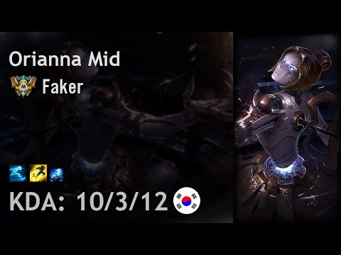 Orianna Mid vs Malzahar - Faker - KR Challenger Patch 6.18