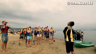 preview picture of video 'Danau Toba kayaking trip binangalom water fall'