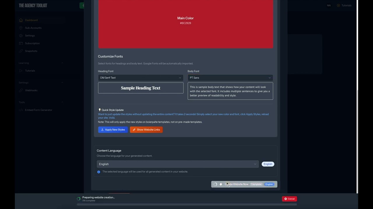 Creating A Website For A Client or Potential Client