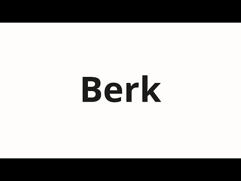 How to pronounce Berk | Бёрк (Burk in Russian)