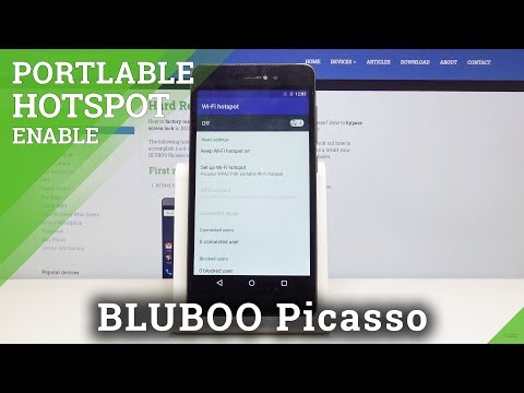 How to Create Portable Hotspot in BLUBOO Picasso – Set Up Mobile Hotspot / Share Wi-Fi