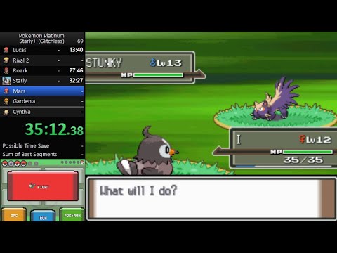 Pokemon Platinum Starly+ Speedrun in 3:47:59 [World Record]