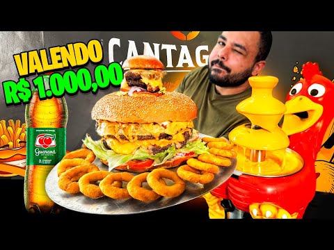 MONSTER BURGER + 1.5 L GUARANÁ | WORTH R$ 1,000.00