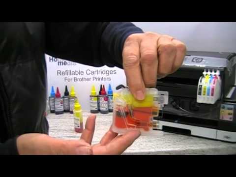 Video thumbnail: Brother Lc123 And Lc125 Refillable Cartridges Refill Instructions.