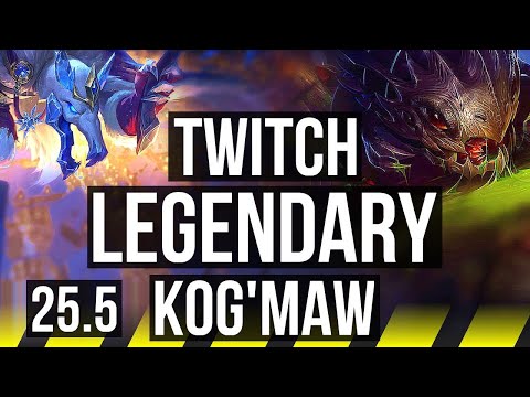 TWITCH & Lulu vs KOG'MAW & Janna (ADC) | Legendary | EUW Master | 25.5