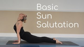 A basic yoga sun salutation I teach in class