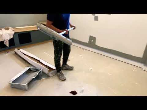 Painting with a 18 inches roller