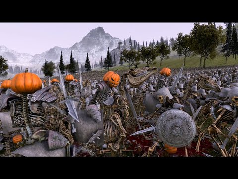 20000 SKELETON WARRIORS VS 20000 HALLOWMANS - Ultimate Epic Battle Simulator 2 UEBS2