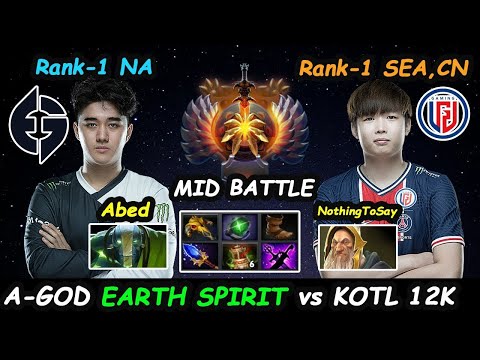 Abed vs Top1 rank PSG.LGD.NothingToSay ___ Old School mid vs 7.30 meta mid