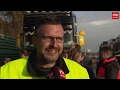 Trekkers en spandoeken langs de A28