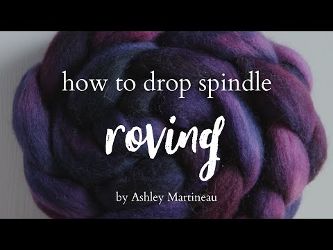 Beginner Drop Spindling - How to Drop Spindle Yarn from Roving
