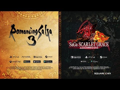 SaGa E3 2019 Trailer – Romancing Saga 3 & SaGa SCARLET GRACE: AMBITIONS thumbnail