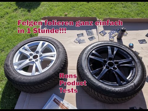 Felgen mit Sprüh Folie folieren | Flüssig Gummi | Neuer Look fürs Auto? Super einfach für nur 40€