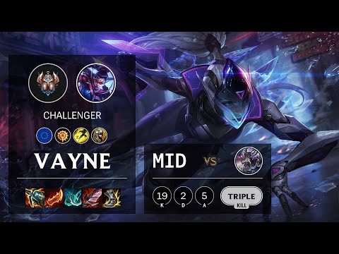Vayne Mid vs Kassadin - EUW Challenger Patch 11.2