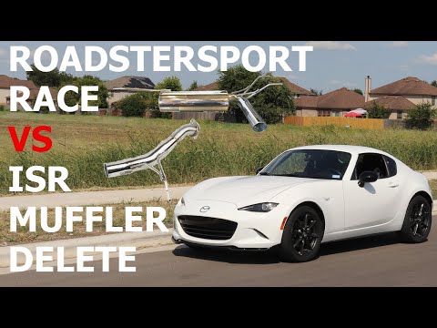 ND1 Miata ROADSTER SPORT RACE VS ISR MUFFLER DELETE